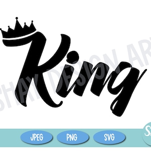 King Crown SVG, King svg cut file, king tshirt design