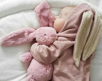 Adorable Baby Bunny Romper| Bunny Jumpsuit | Unisex | 100% Cotton