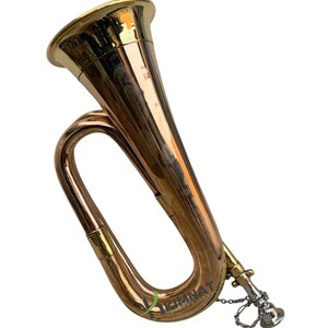 Trompette De Cavalerie B Flat PiniceCore - Laiton Doré Avec Embouchure