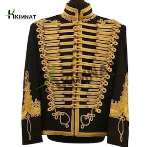 Jimi Hendrix Inspired Military Style Tunic Jacket - Napoleonic Style Military Pelisse Hussar Jacket