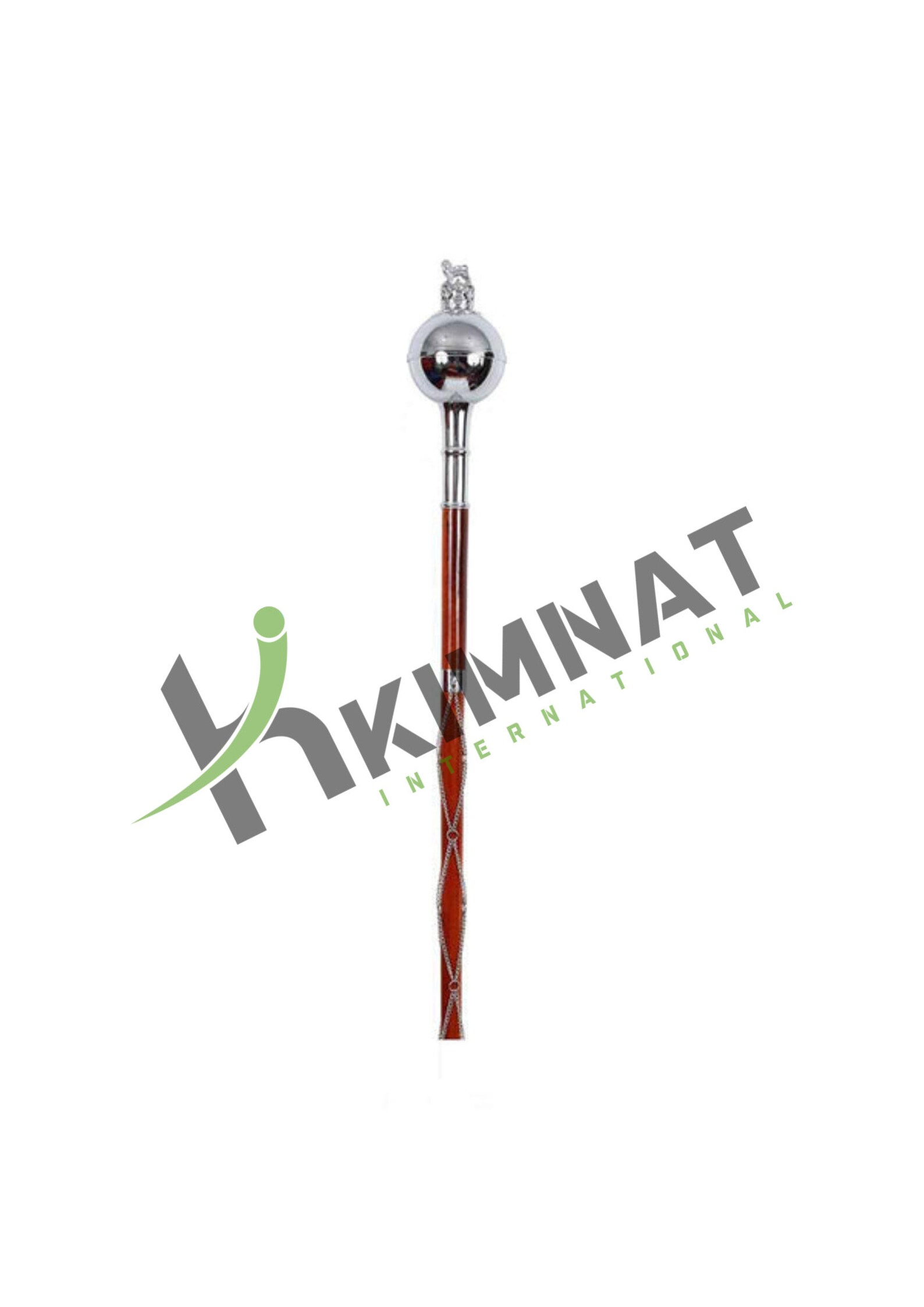 Drum Major Mace Stave & Stick Plain Ball Chrome Head With Lion Etsy