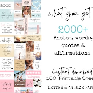 New for 2025 Vision Board Printable for Manifesting Your Best Year
