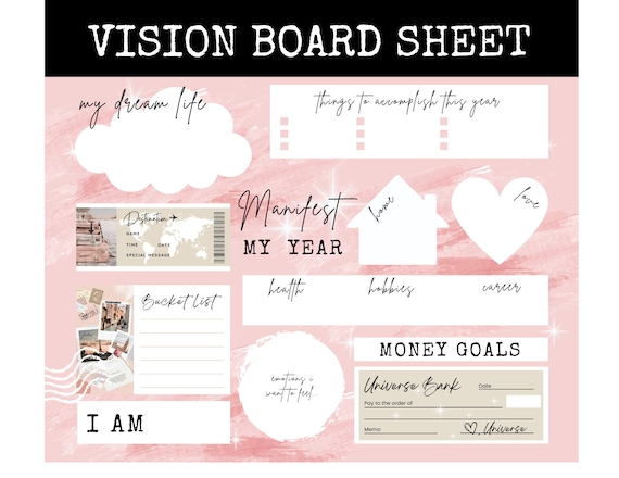 2026 New Year Goals for Manifesting your Best Life! Perfect for New Year Resolution, Party, Games, Personal Discovery for 2025! Printable