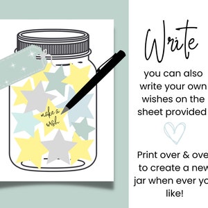 Make a Wish Kit Printable, Wish Upon a Star Printable Activity for All ...
