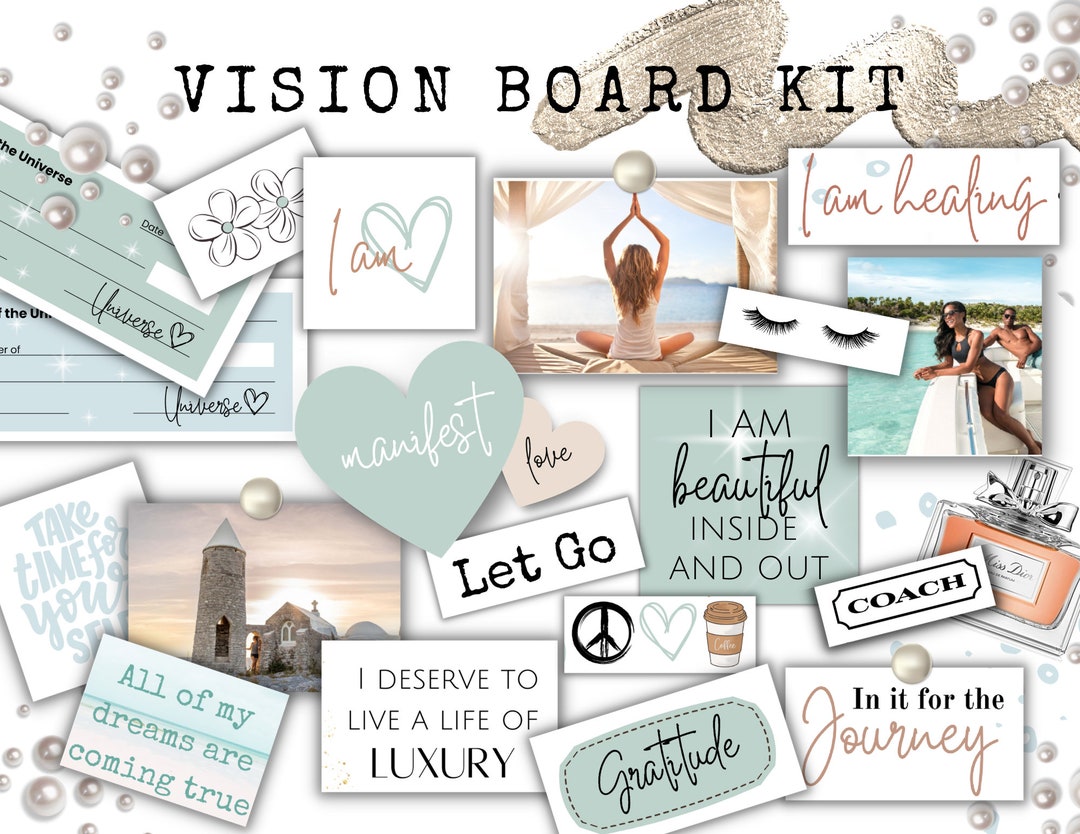 Family and Kids Vision Board Kit 2024 printable Inspirational Dream Board  motivational Mood Board goals Board bucket List New Year's -  Finland