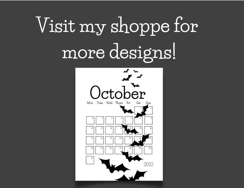 october printable calendar jack o lanterns pumpkins etsy