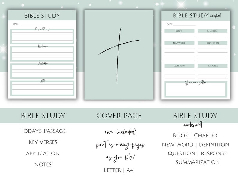 Prayer Journal Printable Template With Bible Verse, Gratitude, Prayers ...