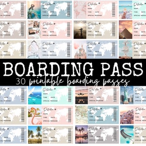 Vision Board druckbare Bordkarten zum Manifestieren von Reisen und Urlaub, druckbare Vision Board Add-Ons für Urlaub, Reisen, Bucket List