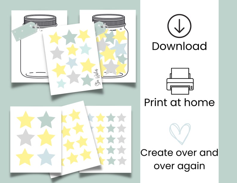 Make a Wish Kit Printable Wish Upon a Star Printable Activity - Etsy