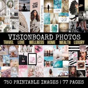 Vision Board Printable Photo Bundle for Creating a Vision Board, Vision Board Printables for Manifesting Rituals, 750 Vision Board Images