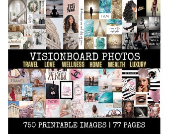 Vision Board Printable Photo Bundle for Creating a Vision Board, Vision Board Printables for Manifesting Rituals, 750 Vision Board Images