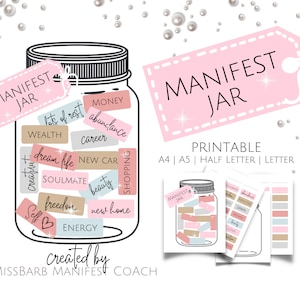 Trousse de manifeste imprimable pour attirer l'attention, intercalaire de journal imprimable en bocal manifeste, formats A4 A5 lettre et demi-lettre, outil manifeste