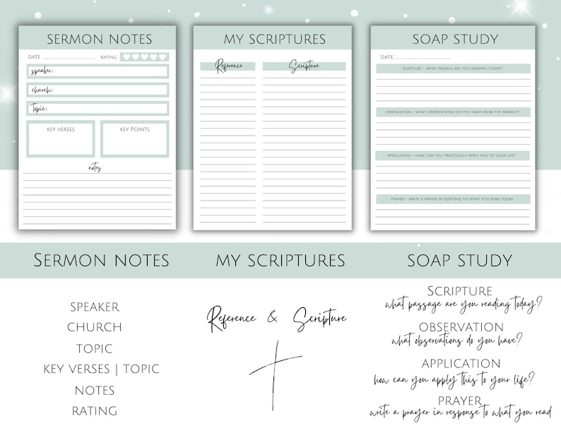 Prayer Journal Printable Template With Bible Verse, Gratitude, Prayers ...