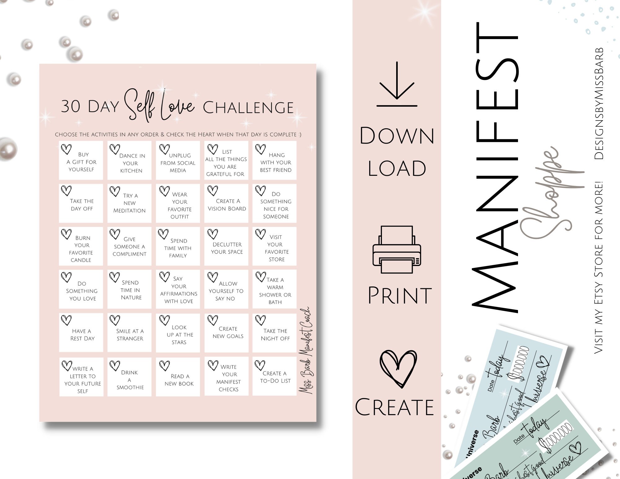 Self-love 30 Day Challenge With Printable Workbook, 30 Self Love ...