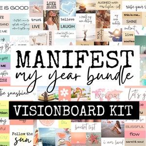 Neu für 2025! Vision Board zum Manifestieren Ihres besten Jahres, 2000 Fotos, Affirmationen und Zitate zum Anziehen Ihres Traumlebens!