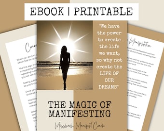 Manifestation Guide to Attract Wealth, Abundance and Love, Manifest Ebook and Printable, Learn to Manifest, 25 Pages PDF