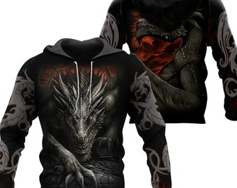 3d dragon hoodie