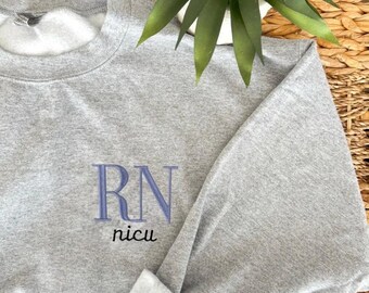 Nurse, RN Custom Unit Crewneck | Personalized Hospital Sweatshirt