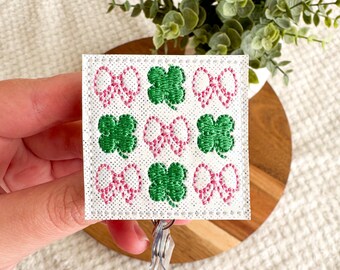 Shamrocks and Bows Badge Reel | St. Patrick’s Day Badge