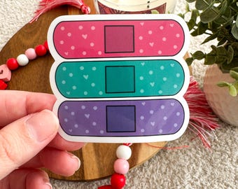 Bandaid Sticker | Medical Waterproof Laptop and Waterbottle Decal