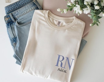 Nurse, RN Custom Unit T-Shirt | Personalized Comfort Colors Shirt