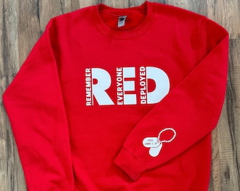 Customizable RED Friday Crewneck Sweatshirt