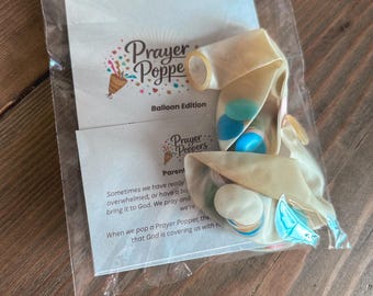 Prayer Poppers for Kids | Faith-Based Emotional Regulation Tool | Balloon Pop or DIY Craft Kit