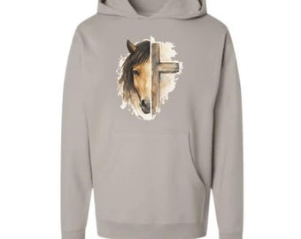 Reins and Revelations Hoodie | Christian Equestrian Sweatshirt | Faith Inspired Horse Apparel