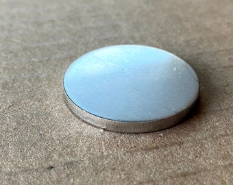 1/8" Thick Stainless Steel Blank, Raw Steel, Raw Finish, Pick a Diameter, Made in America, Laser Cut Steel Blanks, 304 Steel 1"-1 1/2"