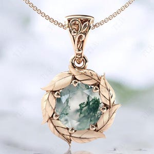 Light Luxury Natural Water Plants Agate Claw Inlaid Green Moss Eardrops
