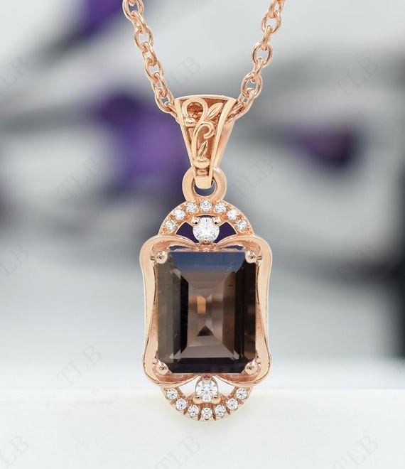 スモーキークォーツ シルバーペンダントネックレス ブラウン 天然 一粒 シンプル スモーキークォーツ シルバー ペンダントトップ カット 雫 天然石