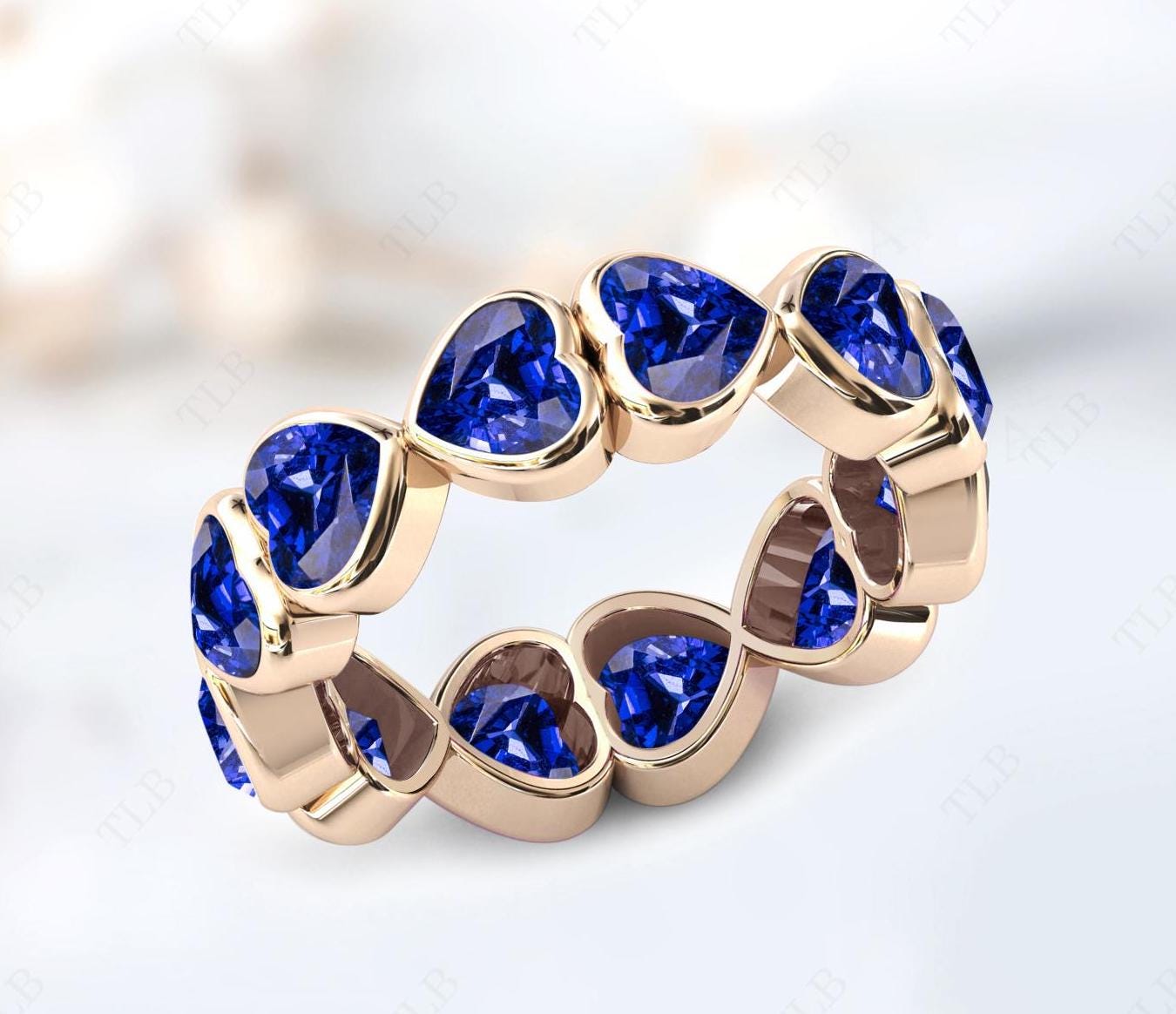 Heart shaped tanzanite rings - Etsy 日本