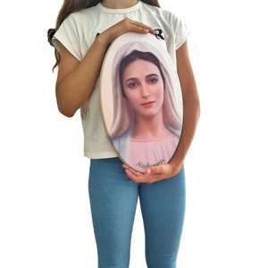 Medjugorje picture to hang on the wall statue Wall Hanging , Our lady of Medjugorje statue, Virgin Mary statue  Queen of Peace statue