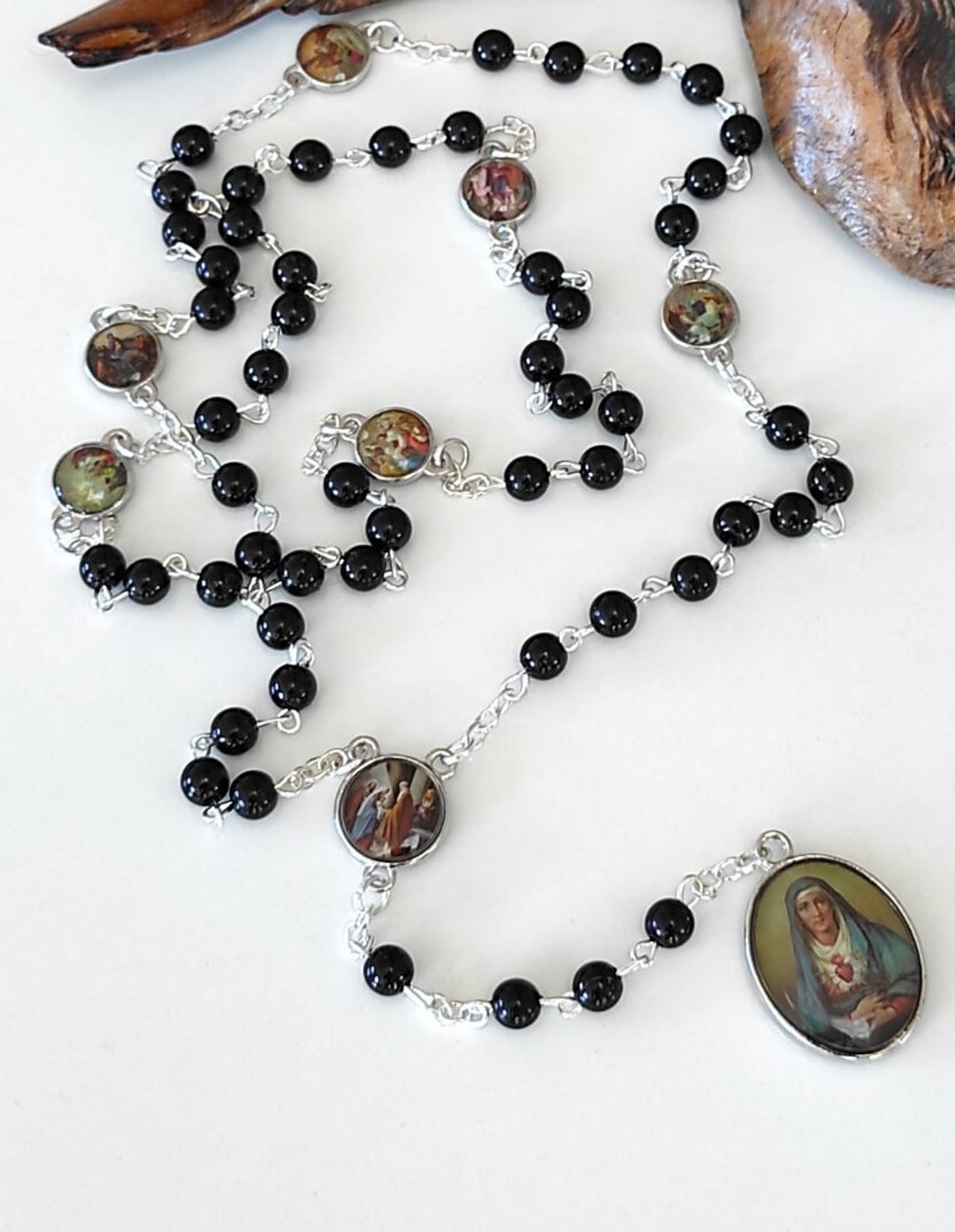 Servite Rosary Our Lady of the Seven Sorrows Mater Dolorosa - Etsy
