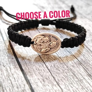 St Anne Bracelet medals  St Patrick medal GIFT
