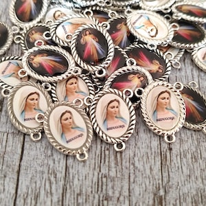 center rosary Our Lady Virgin Mary  Jesus medals Rosary Part intersectors