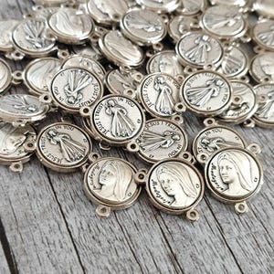 center rosary Our Lady Virgin Mary  Jesus medals Rosary Part intersectors