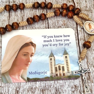 Catholic Rosary Peace Rosary  pocket  Chaplet  Handmade Our Lady Virgin Mary