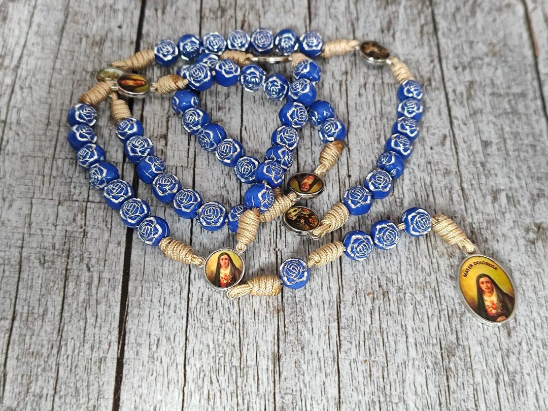 Servite Rosary Our Lady of the Seven Sorrows Mater Dolorosa - Etsy