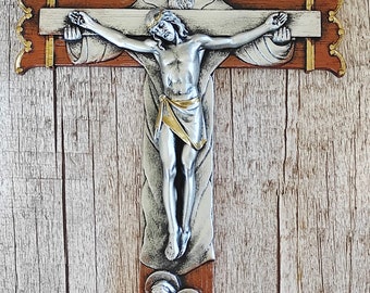 Holy Trinity Cross, Father Son Holy Spirit, Wall Hanging Crucifix
