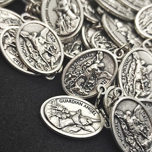 Wholesale St Michael Archangel Medals Lot Bulk 15/25/50/100 Pcs