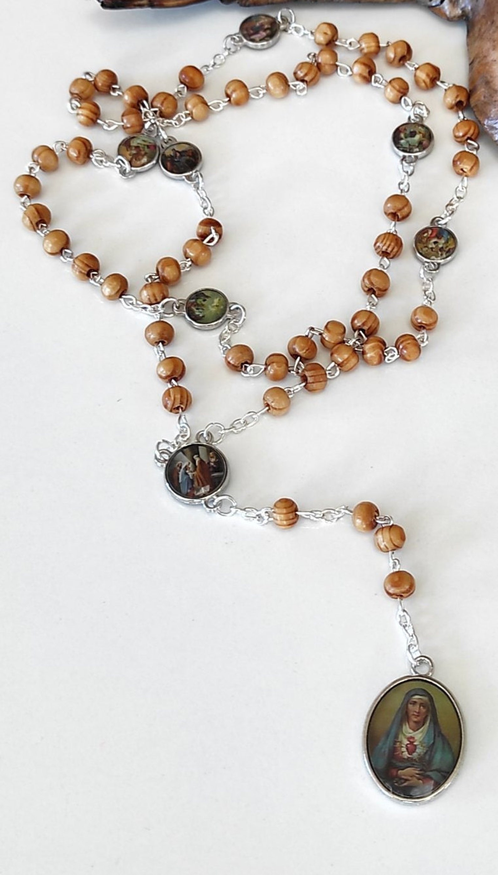 Servite Rosary Our Lady of the Seven Sorrows Beads Mater Dolorosa - Etsy