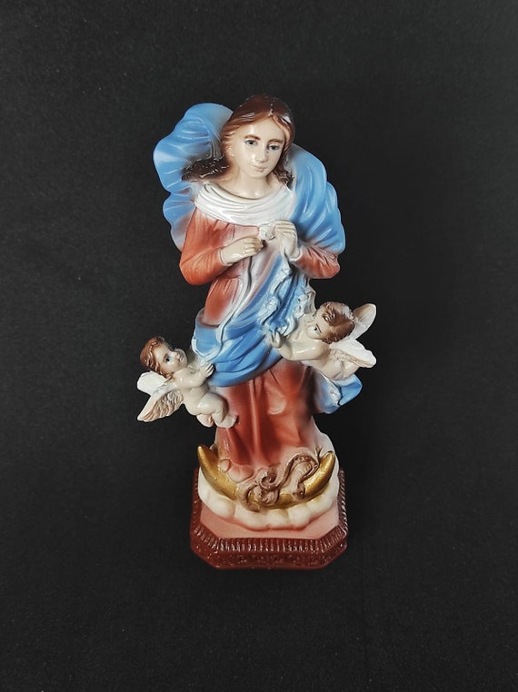 Our Lady Undoer of Knots Statue Virgin Mary Who Unties Knots Etsy