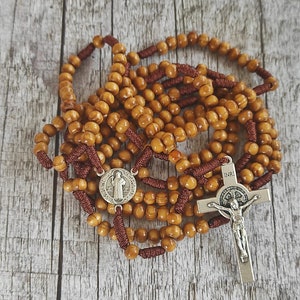 20 Decade Rosary St. Benedict Sacred Mysteries Rosary 15 Decade GIFT medals