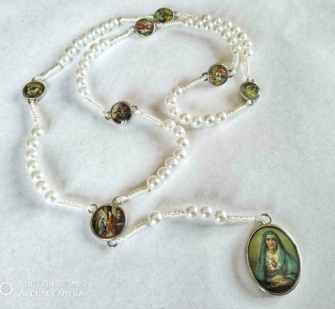 Chaplet of Seven Sorrows of Blessed Virgin Mary Our Lady of Sorrow ...