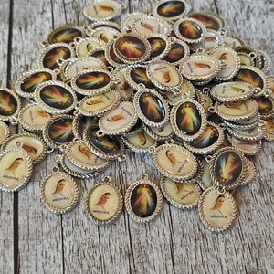 Our Lady Virgin Mary Medjugorje Jesus Divine Mercy medals  lot bulk medals 10, 20, 50 pcs Rosary Bracelet medal