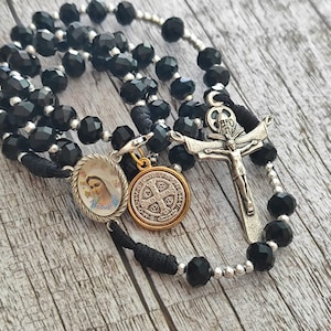 St Saint Benedict Rosary Virgin Mary Gift medals