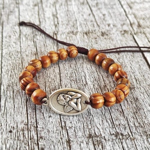 Saint Raphael  bracelet Rosary guardian angel  catholic bracelet first communion gift