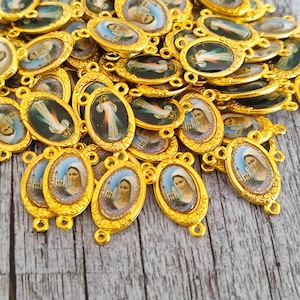 center rosary Our Lady Virgin Mary  Jesus medals Rosary Part intersectors
