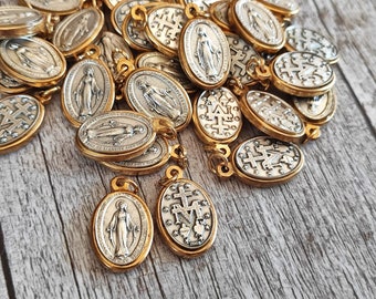 Miraculous Medals box  5,10,20 pcs Holy medals Our Lady Pendant